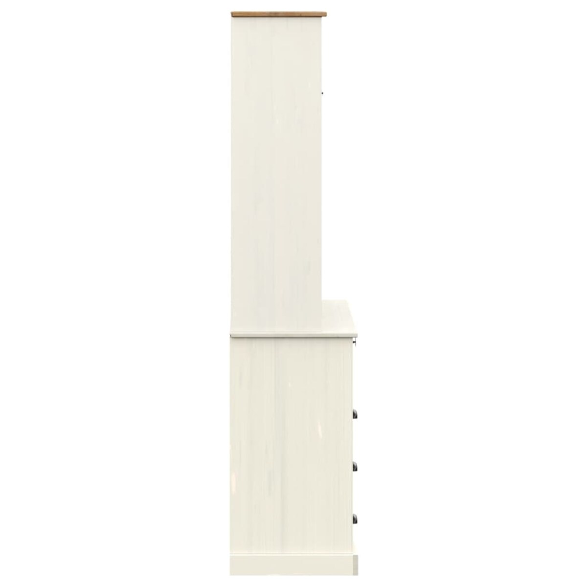 vidaXL Kredens VIGO, biały, 80x40x176 cm, lite drewno sosnowe