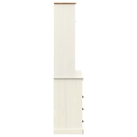 vidaXL Kredens VIGO, biały, 80x40x176 cm, lite drewno sosnowe