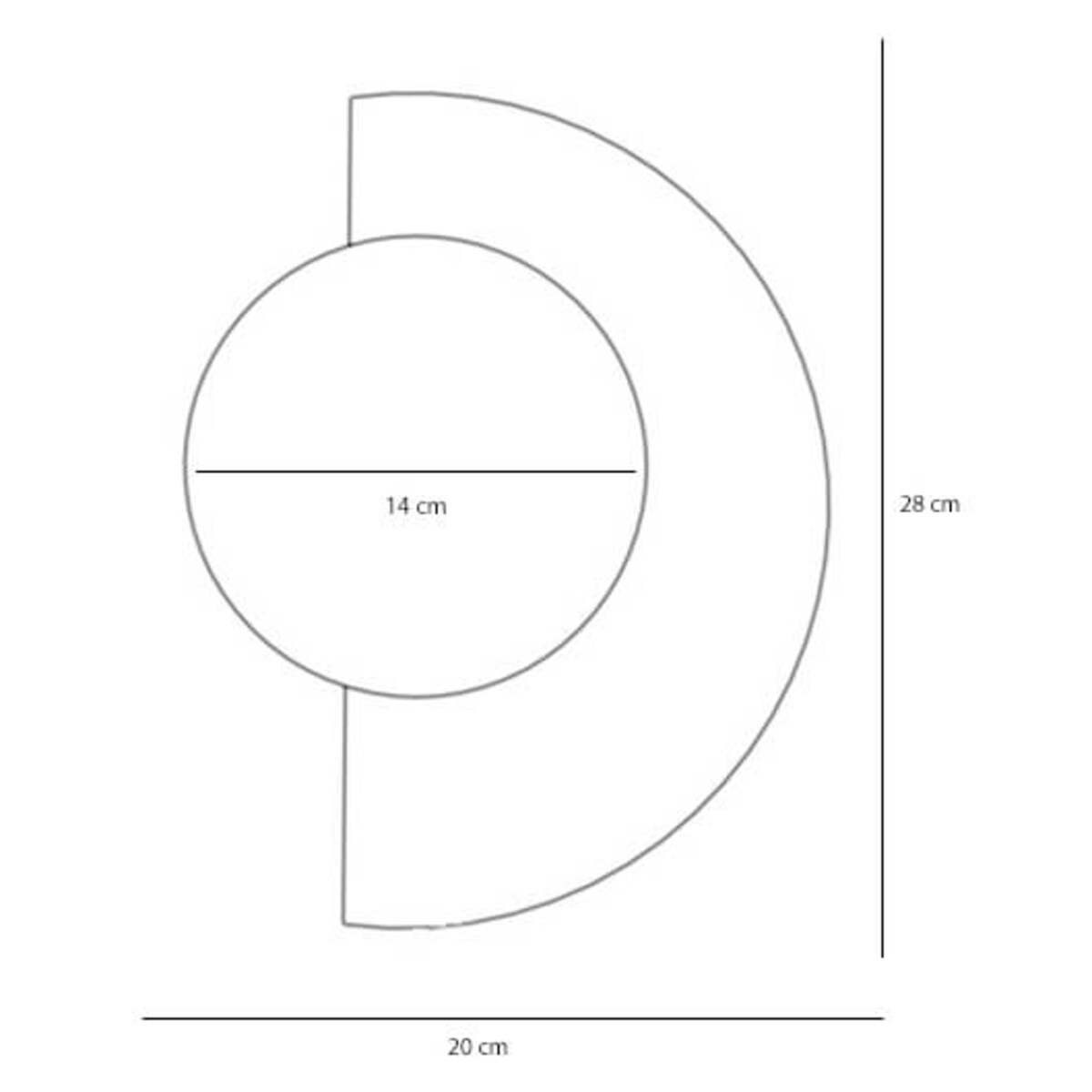 Lampa ścienna metalowa LOOP 1125C18 Aldex okrągła szklana różowa