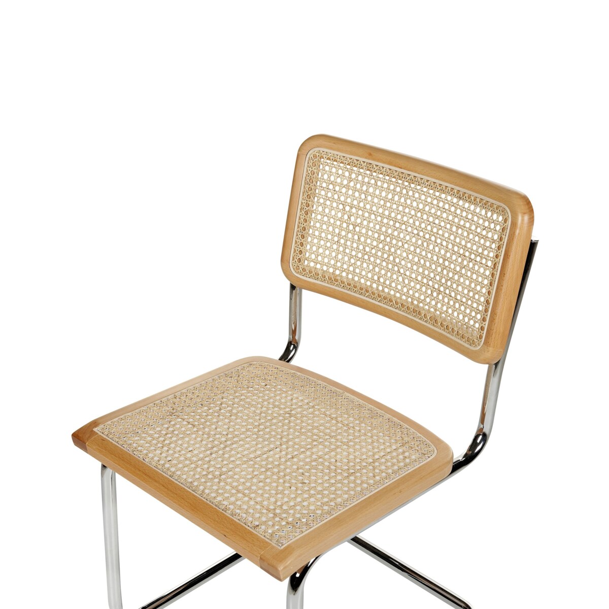 Zestaw 2 krzeseł do jadalni CORDOVA Rattan Jasne drewno