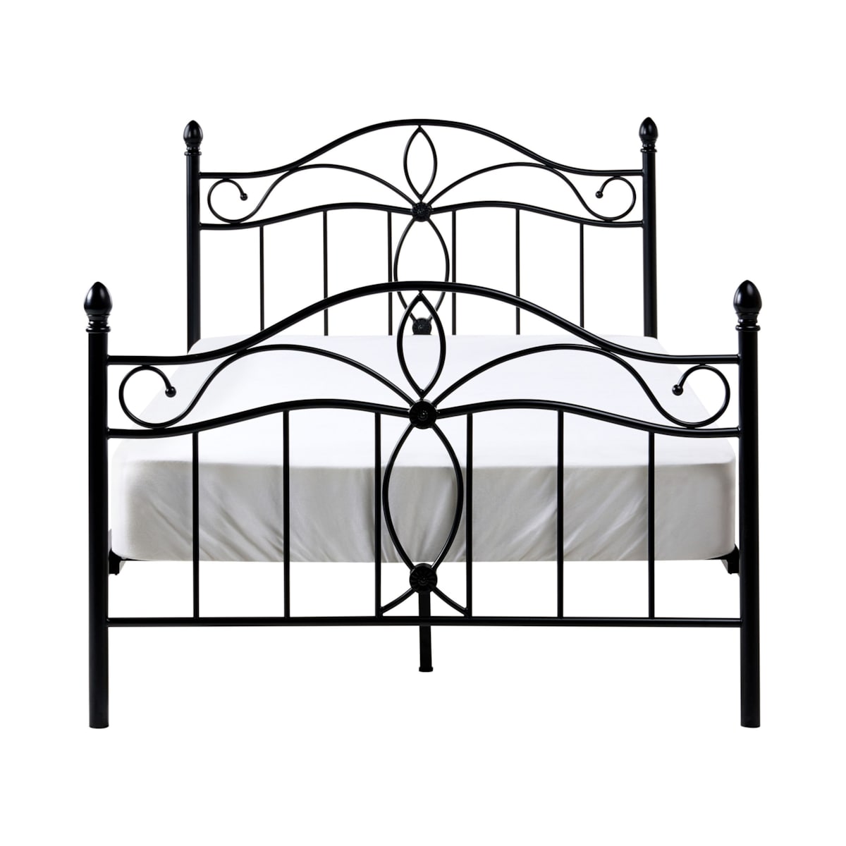 Łóżko Metal ANTLIA 120 x 200 cm Czarny