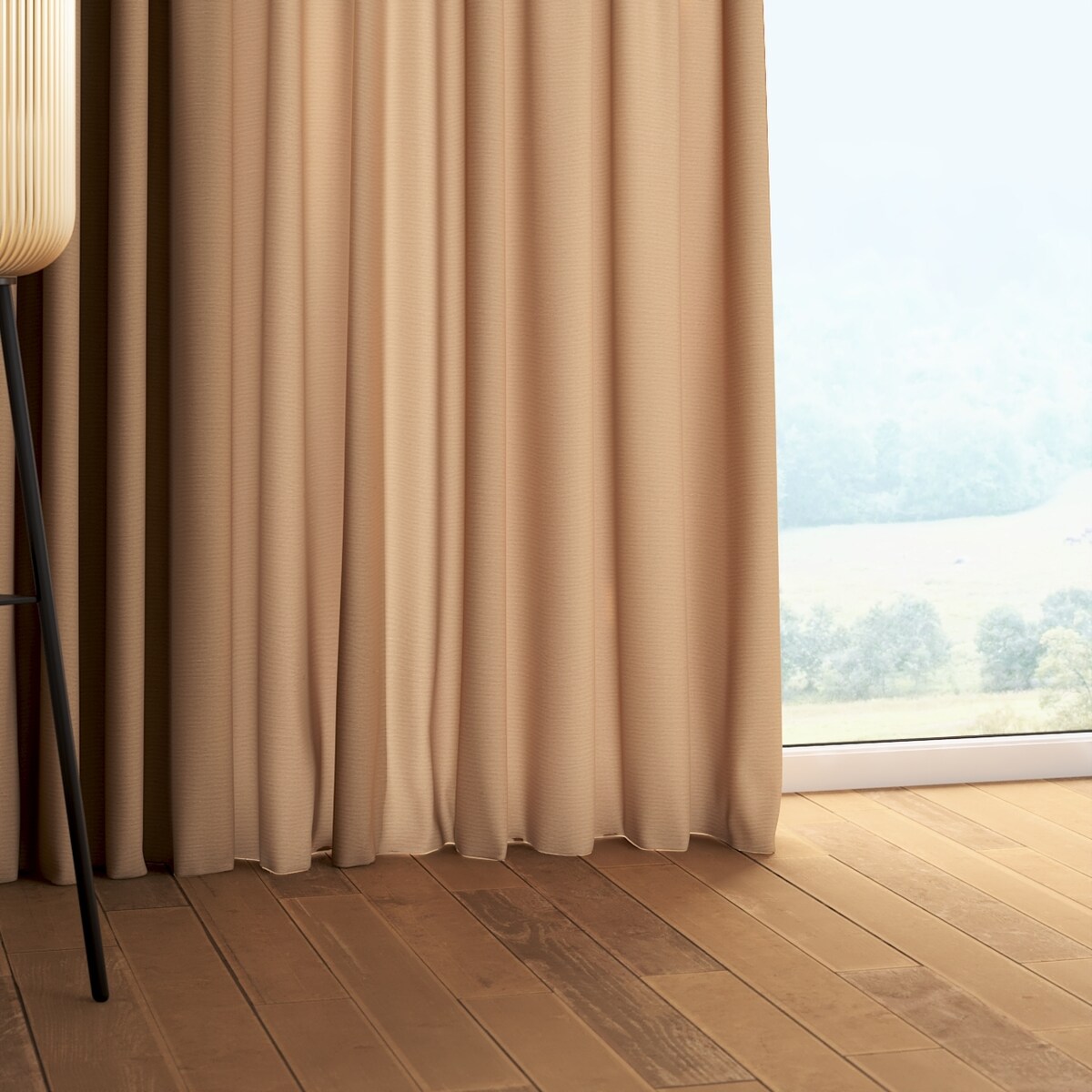 Zasłona na taśmie marszczącej 1 szt. 130x260 beżowy