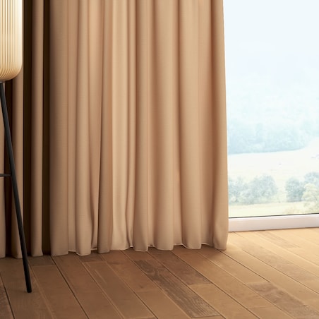 Zasłona na taśmie marszczącej 1 szt. 130x260 beżowy