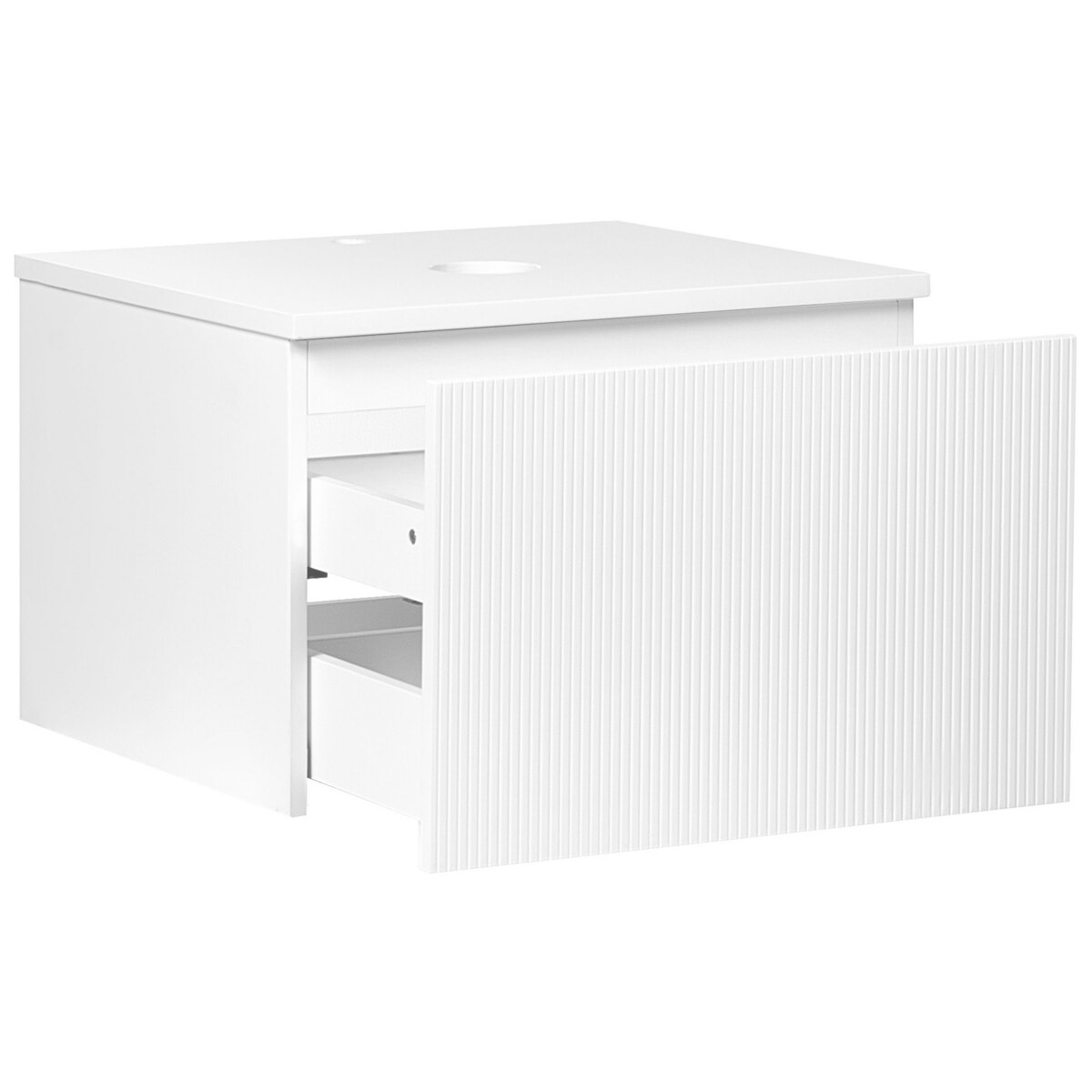 Szafka łazienkowa wisząca 60 x 52 cm biała ALZIRA