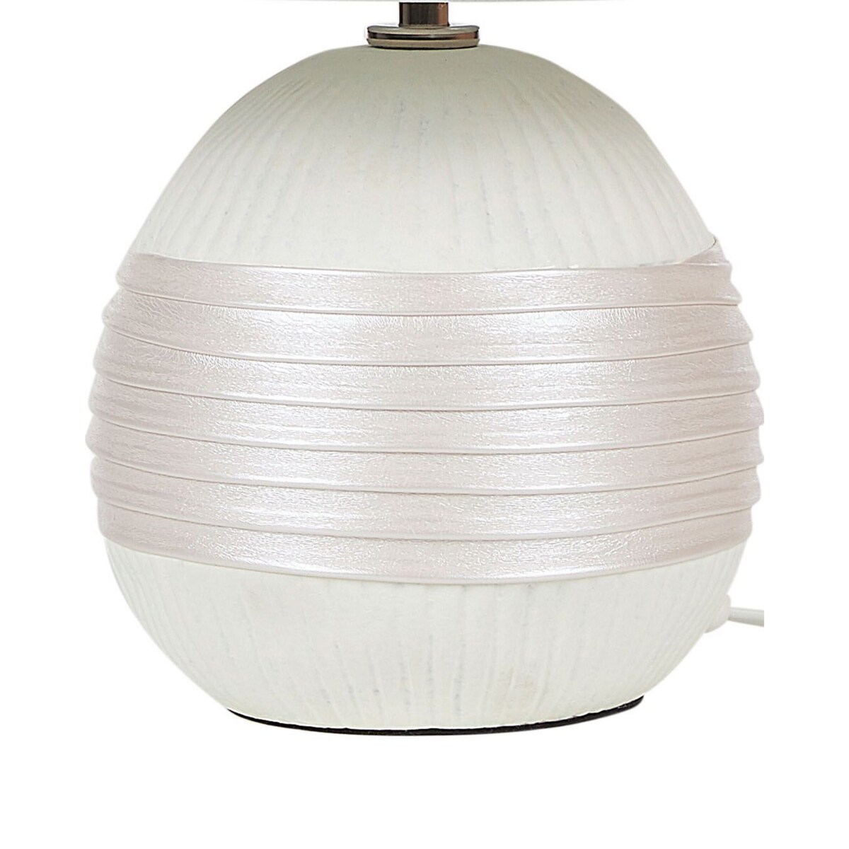 Lampka nocna ceramiczna kremowa SADO