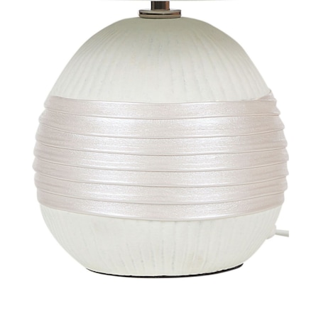 Lampka nocna ceramiczna kremowa SADO