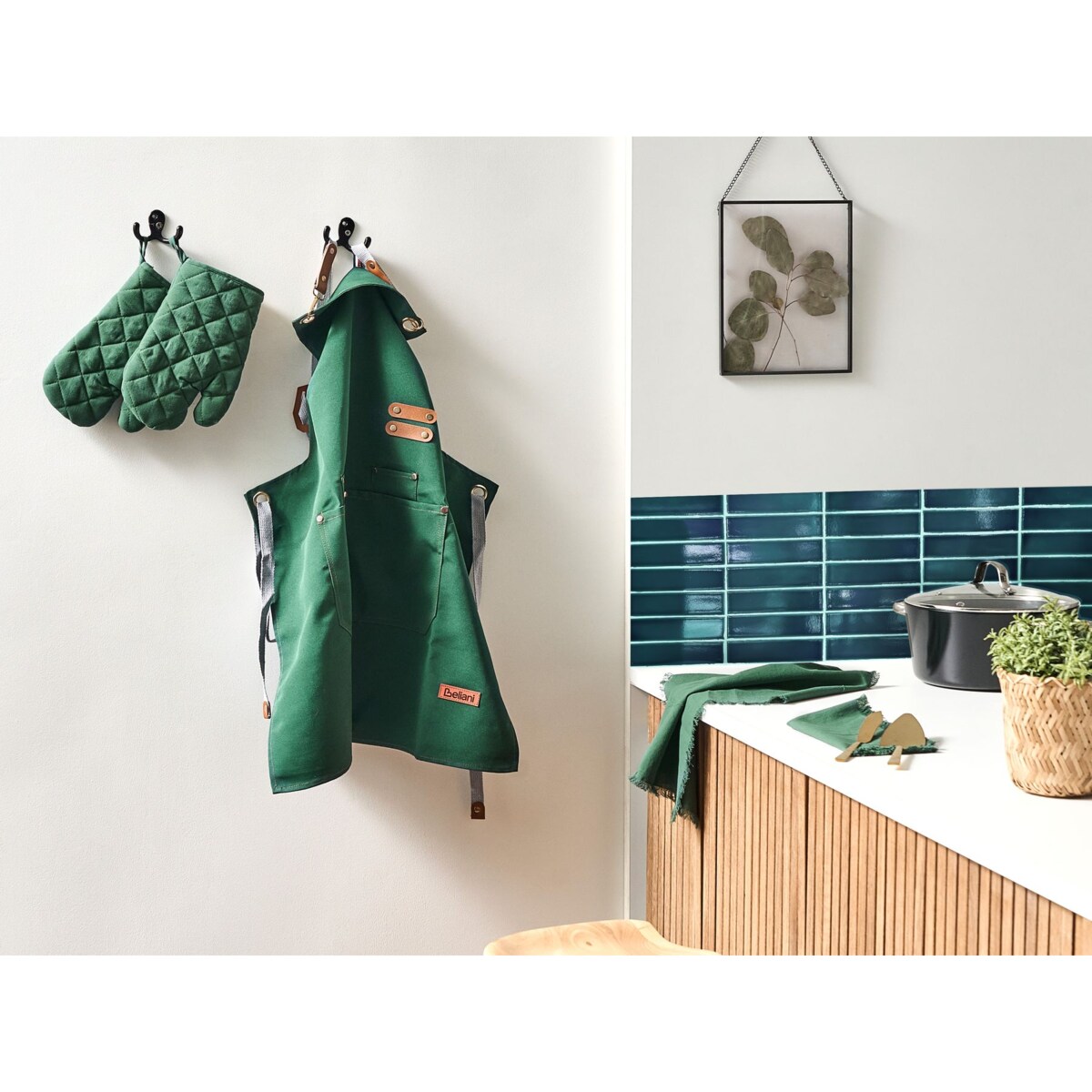 Zestaw tekstyliów kuchennych BRASSICA Zielony