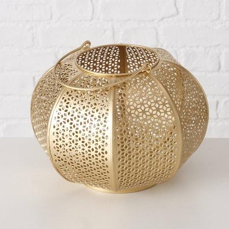 Lampion złoty orientalny SELIM, Ø 23 cm