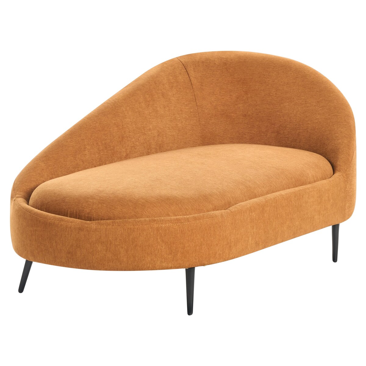 Szezlong prawostronny pomarańczowy VALREAS