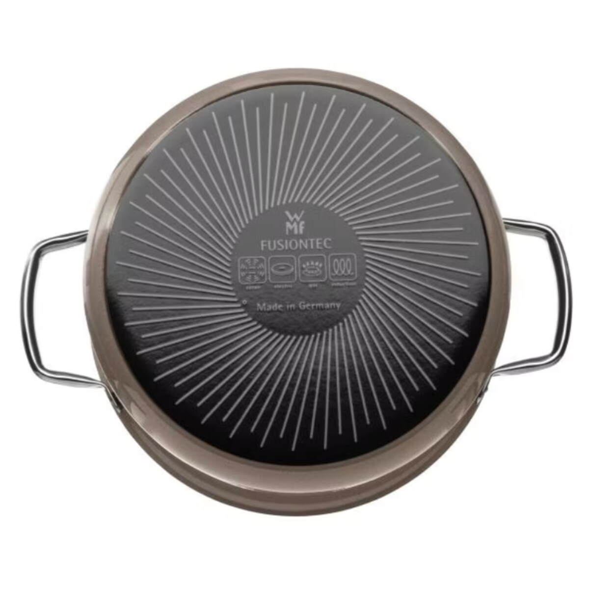 Garnek z pokrywką kolor mosiądzu Fusiontec Mineral, 24 cm, WMF