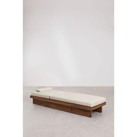 Rozkładany leżak Dailin z drewna akacjowego