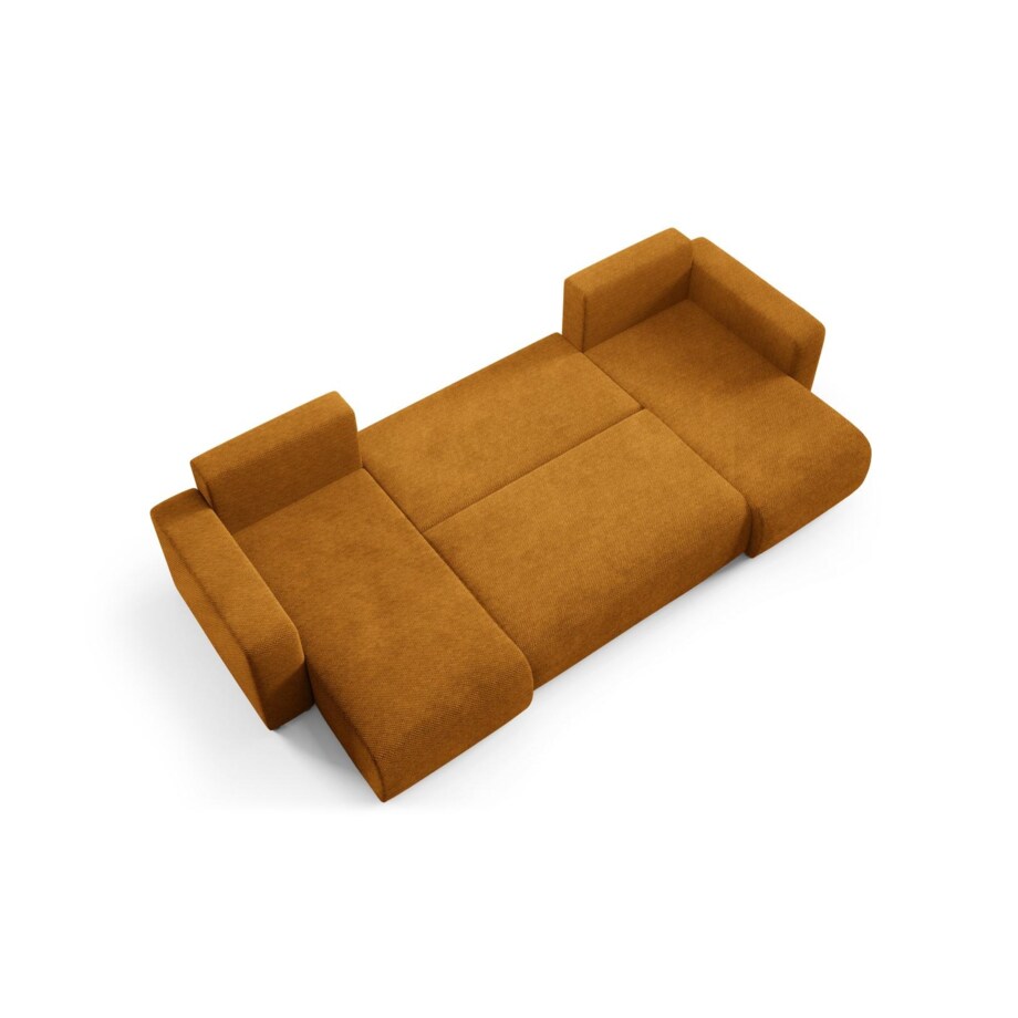 Narożnik EVORA U z pojemnikiem tkanina miękki plusz Kolor: Onega 19