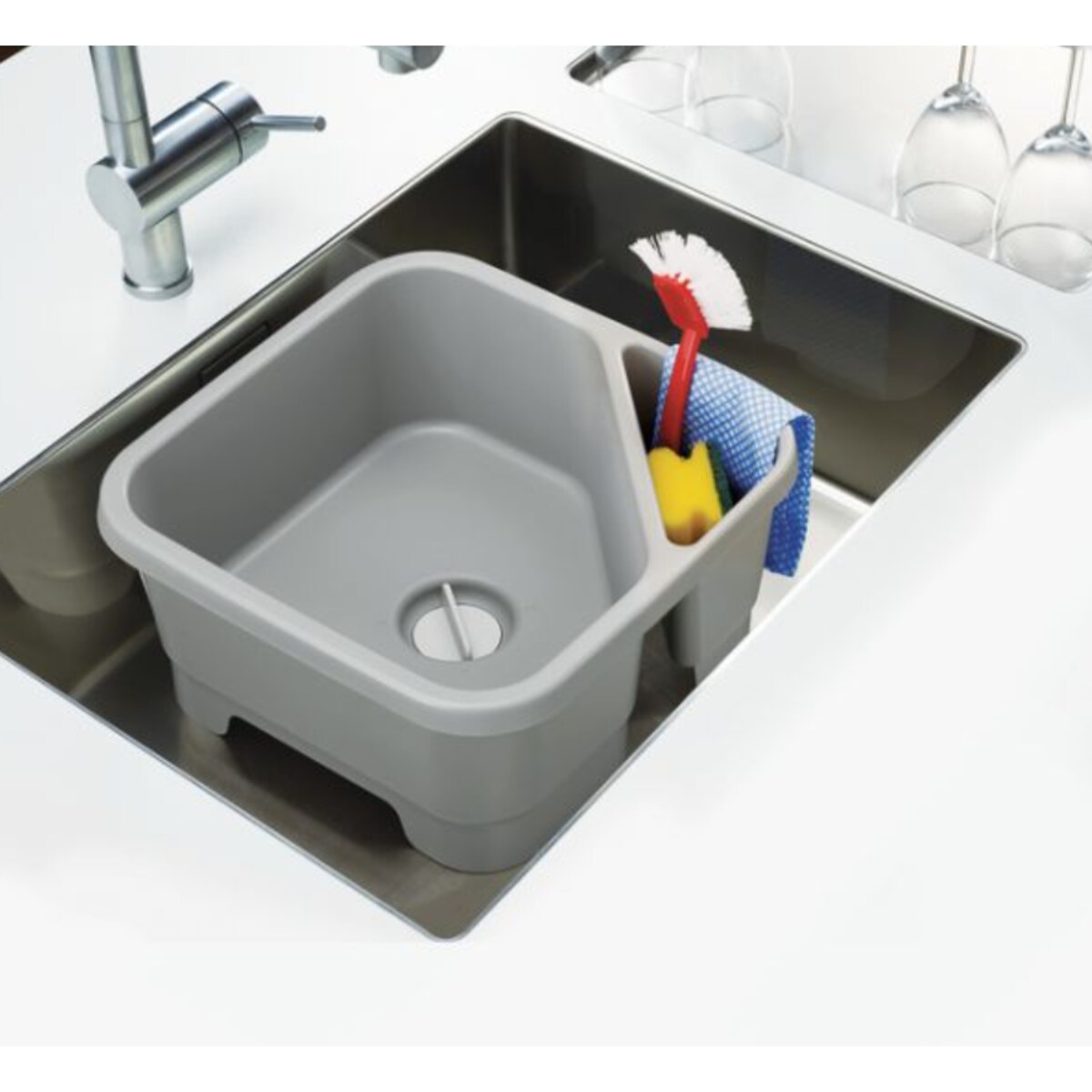 Miska z odpływem (szara) Duo Joseph Joseph