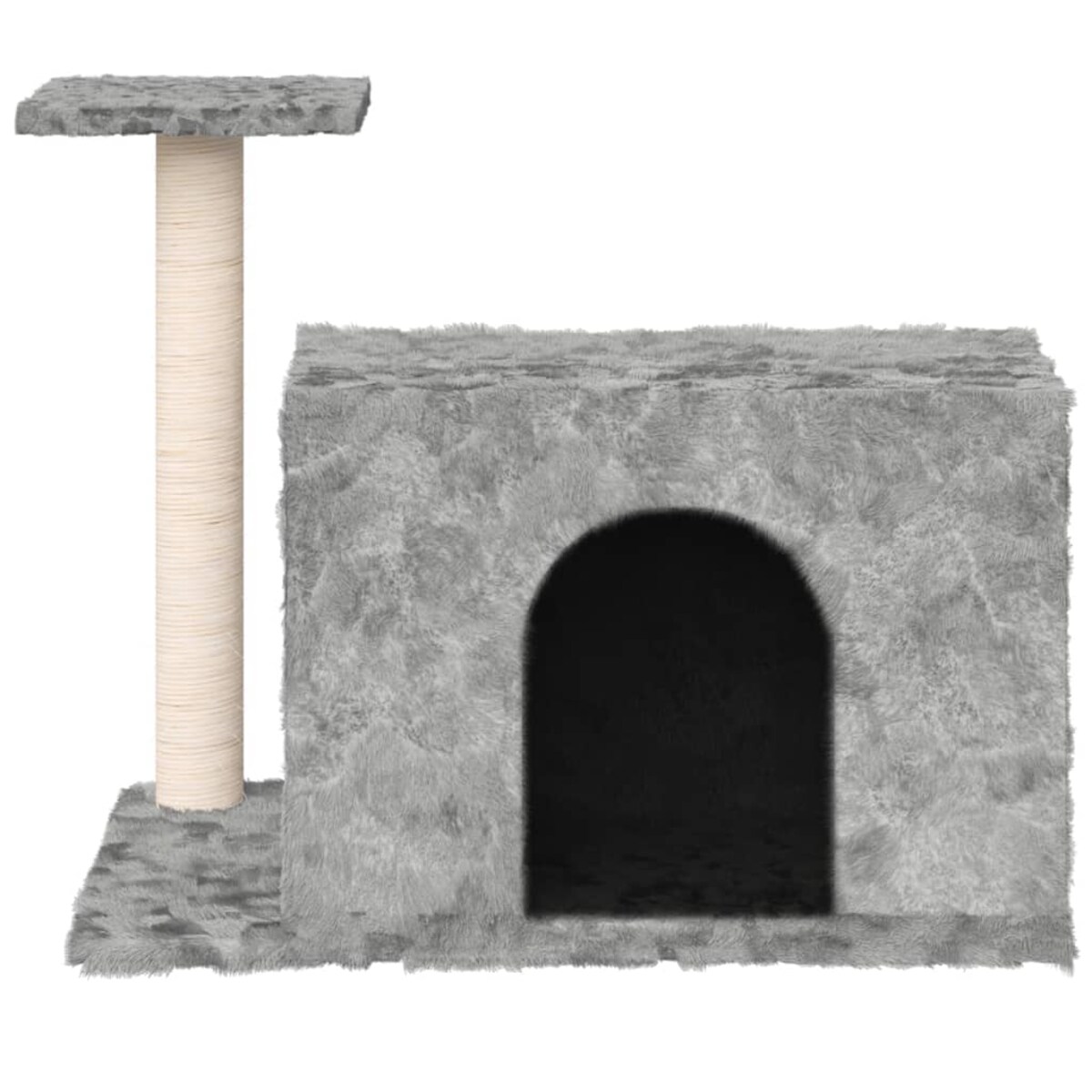 vidaXL Drapak dla kota z sizalowym słupkiem, jasnoszary, 51 cm