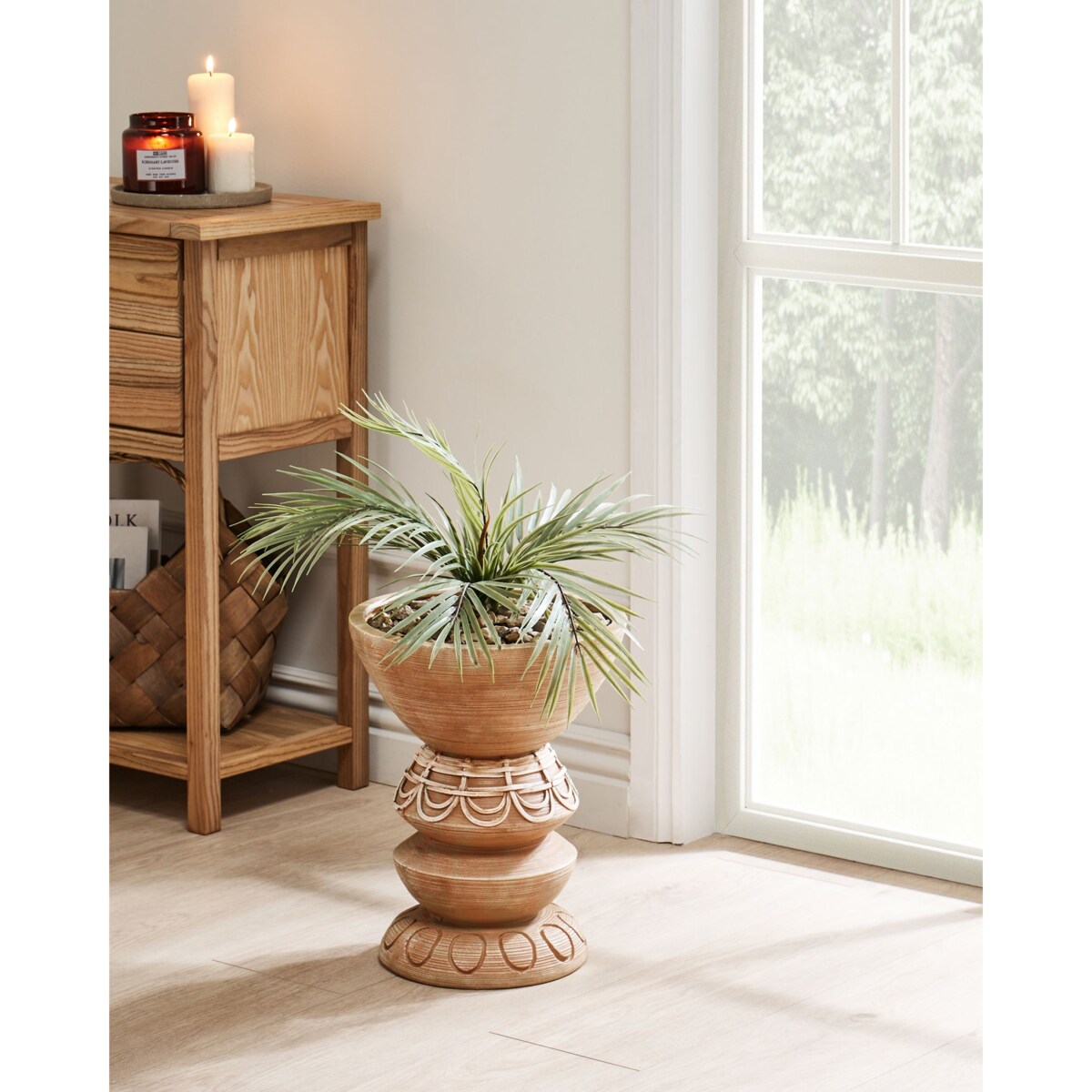 Doniczka 29 cm jasnobrązowa DISPORUM