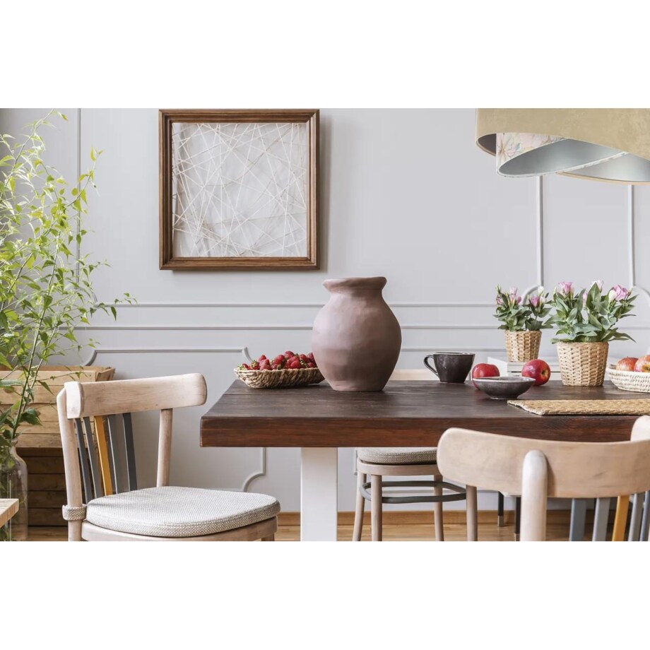 Lampa wisząca SAND FLOWER 2 beżowa/srebrna