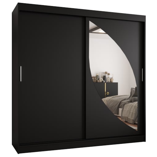 Szafa przesuwna MILO 200 czarny