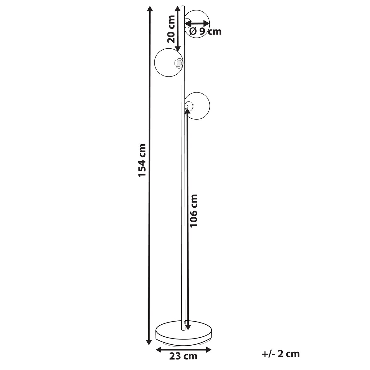 Lampa podłogowa RAMIS Metal Złoty