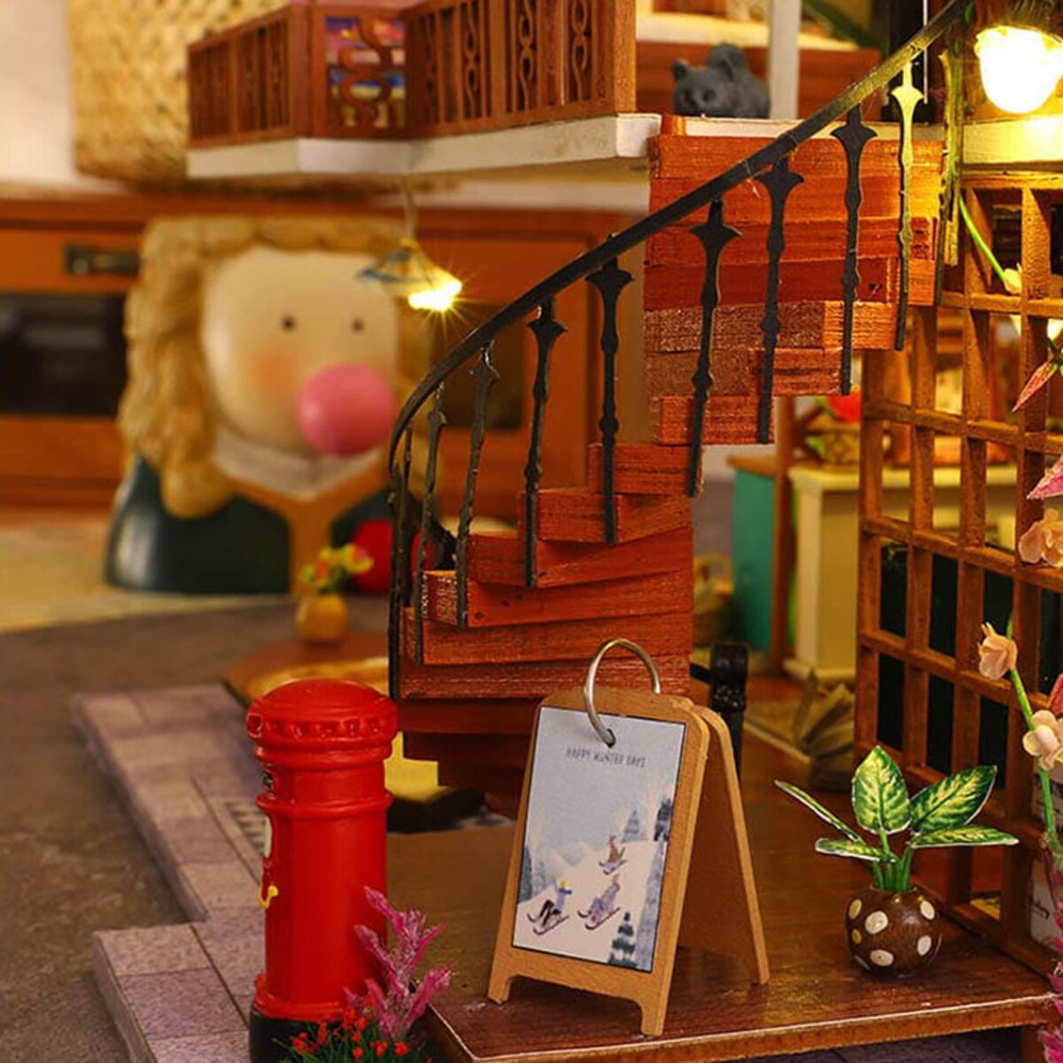 Miniaturowy domek - Retro willa
