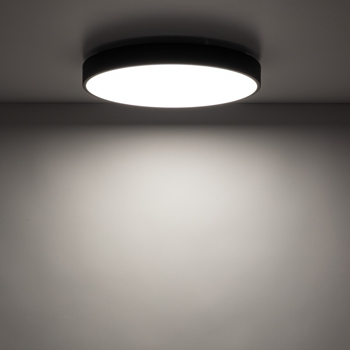 Lampa Sufitowa Łazienkowa Tk Lighting Velis Czarny Plafon Led 30W Ip54 Zmienna Barwa, Ściemniany