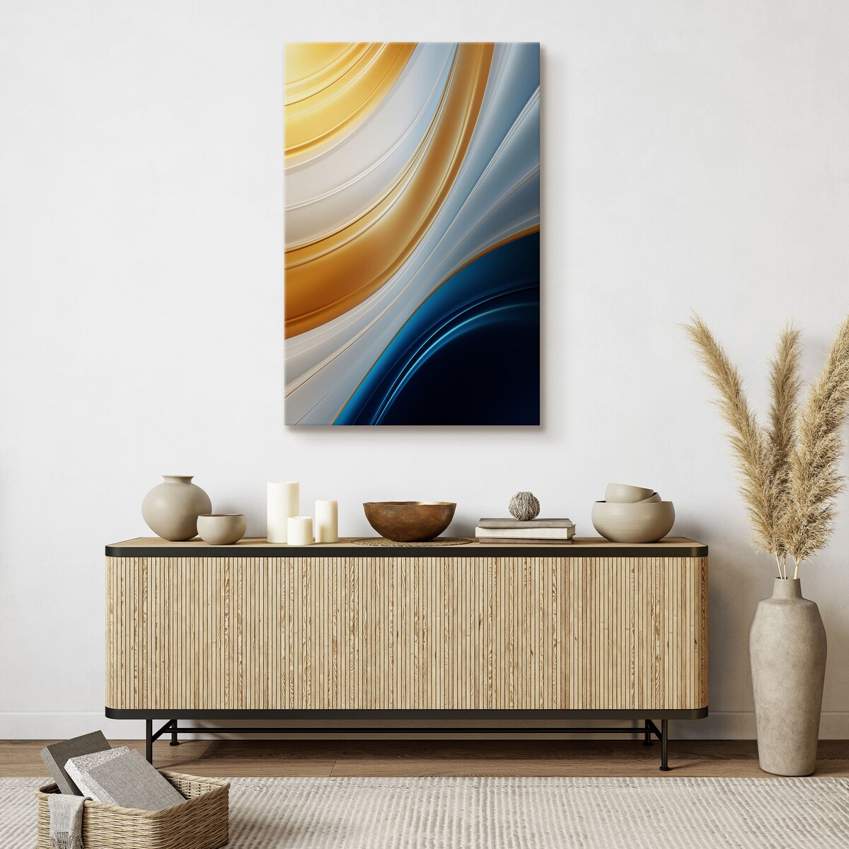 OBRAZ DO SYPIALNI ABSTRAKCJA NOWOCZESNY WZÓR STYL GLAMOUR 80x120cm