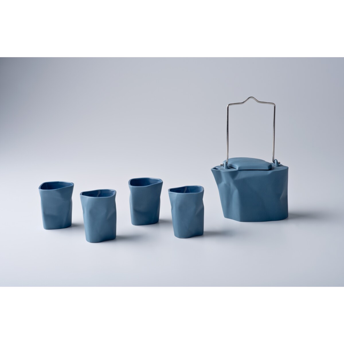 Zestaw do herbaty Pogięty niebieski CD24