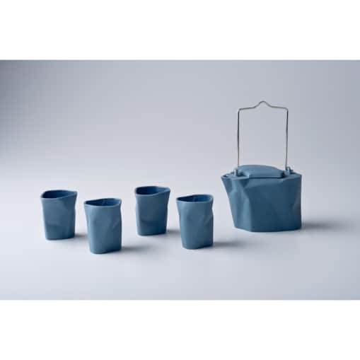 Zestaw do herbaty Pogięty niebieski CD24