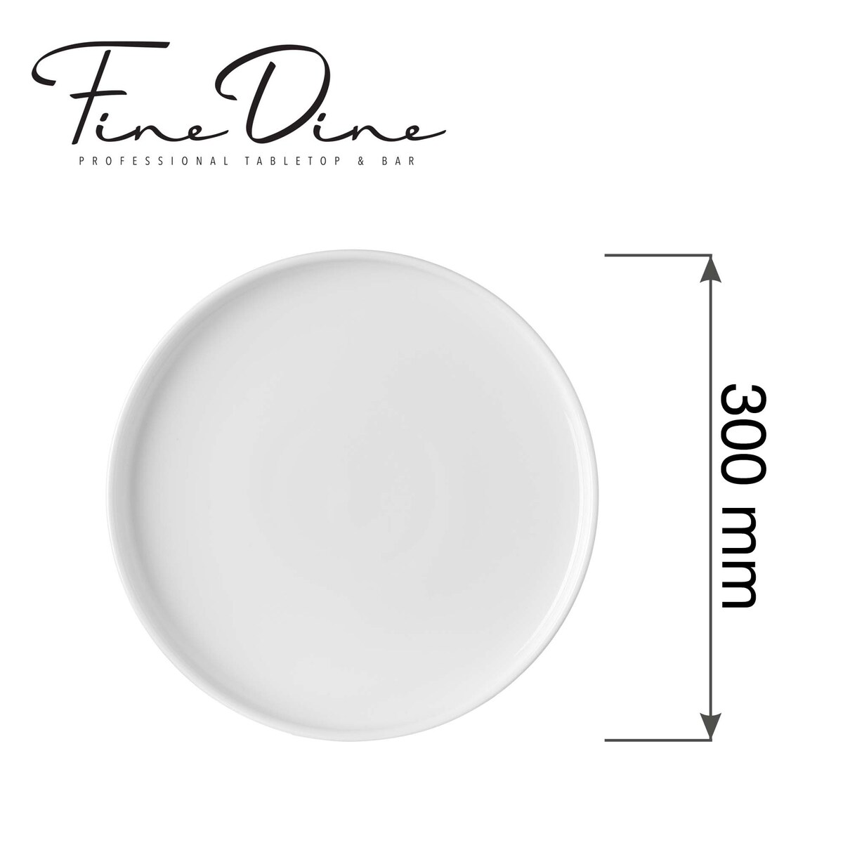 Talerz z wysokim rantem Pure Bianco, 300mm