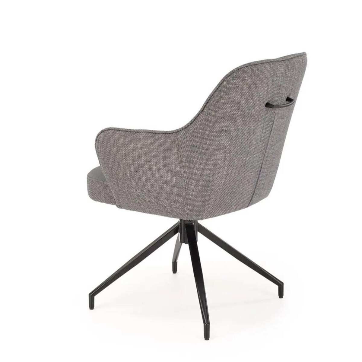 Krzesło tapicerowane K527 szare obracane