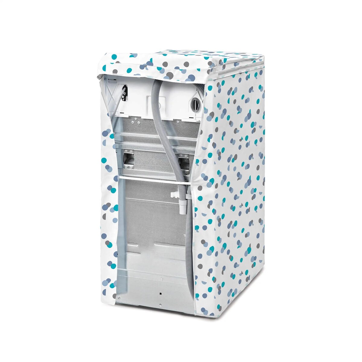 Pokrowiec na pralkę ładowaną od góry, w grochy Rayen