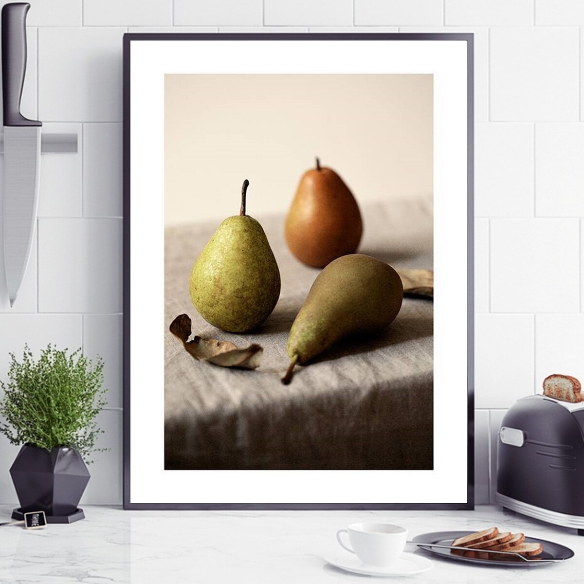 Poster Story, Plakat, Obraz - Gruszki na Stole, wymiary 42 x 60 cm