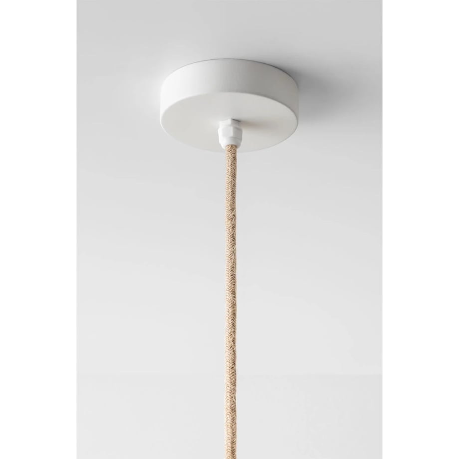 Lampa wisząca z plecionego rattanu Llaury Ø70 cm