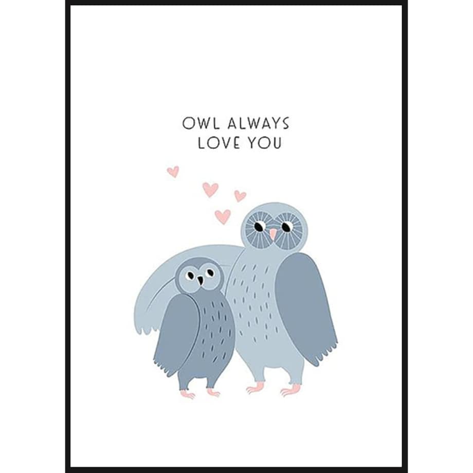 Poster Story, Plakat, Obraz - Owl Always Love You, wymiary 60 x 84 cm