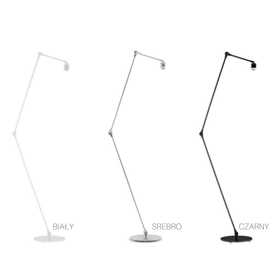 Lampa stojąca podłogowa przegubowa regulowana z abażurem stożek SOUL