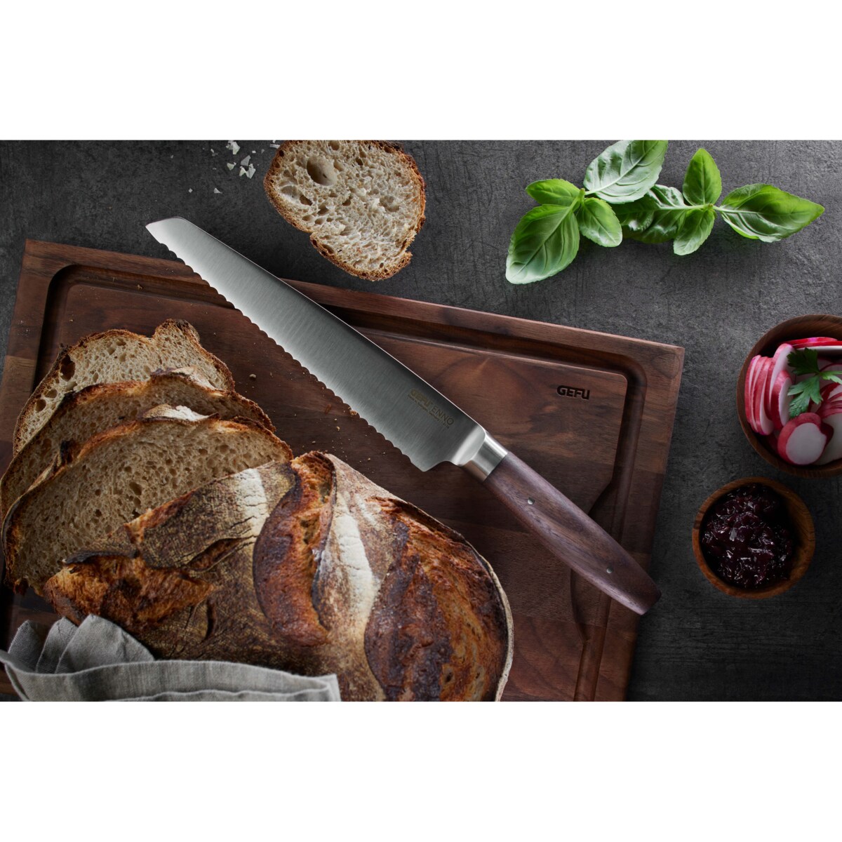 GEFU ENNO Nóż do pieczywa 21 cm