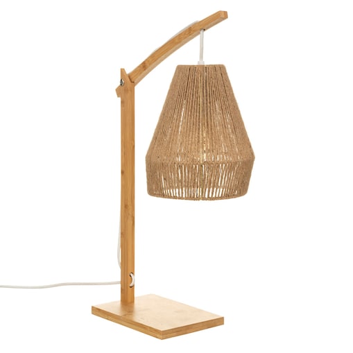 Lampa bambusowa stołowa PALM, 55 cm