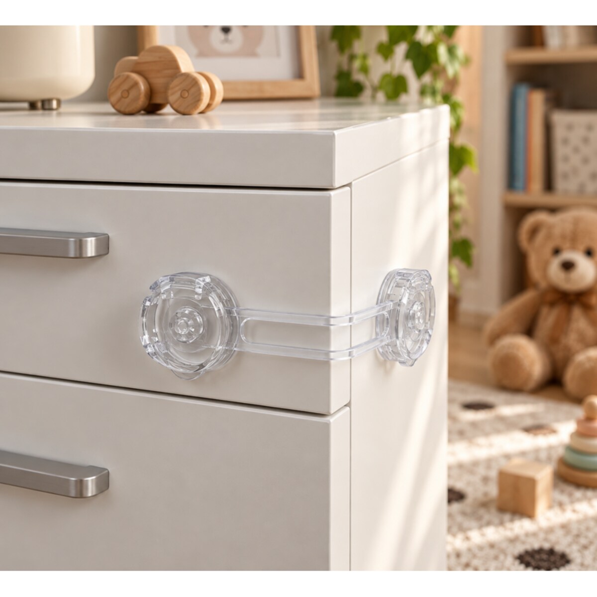 Zestaw 5 zabezpieczeń SHP Child Protect DOORS do szafek i szuflad