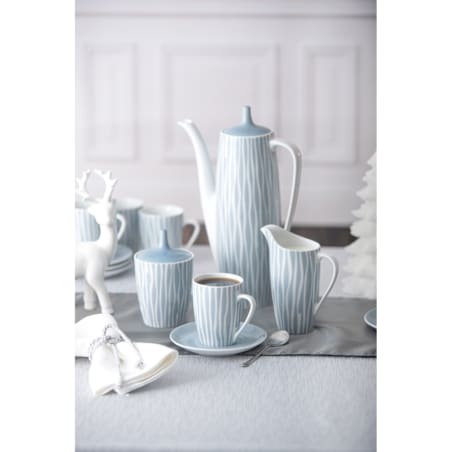 Garnitur do kawy dla 6 osób 15 el. Goplana Szarość Poranka G261