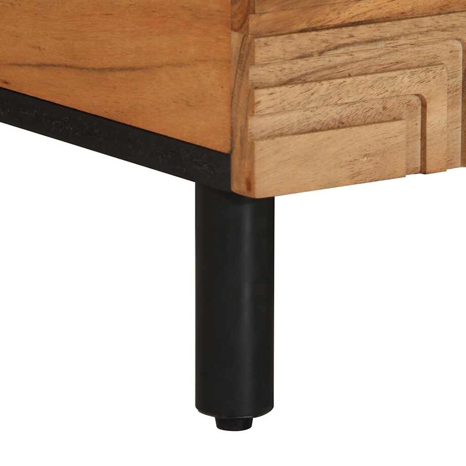 vidaXL Stolik kawowy, 80x50x40 cm, lite drewno akacjowe