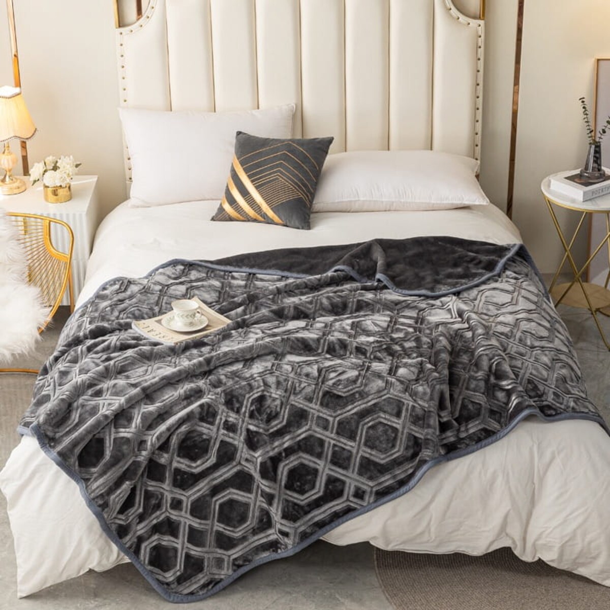 KOC CIEPŁY GRUBY MIĘKKI NARZUTA PLED NA ŁÓŻKO NA KANAPĘ 160x200cm