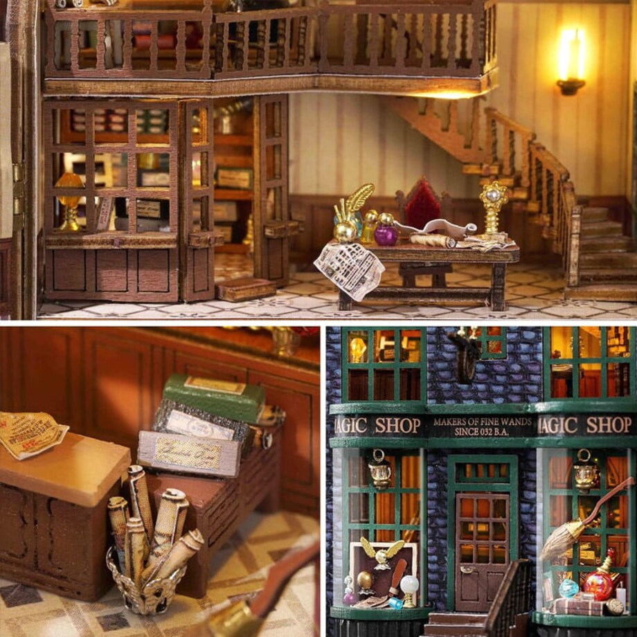 Miniaturowy domek - Różdzka Harrego
