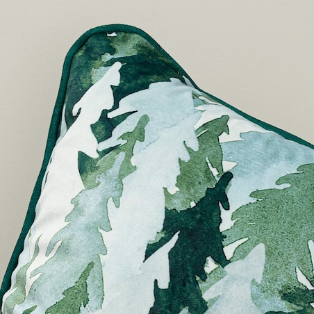 Poszewka na poduszkę Forest Depth 43x43 cm boże narodzenie, święta, świąteczne, zielony, 43 x 43cm