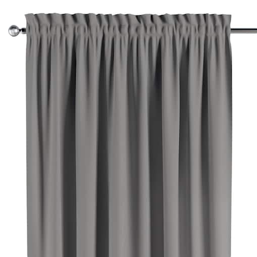 Zasłona na kanale z grzywką 1 szt. 130x245 szary