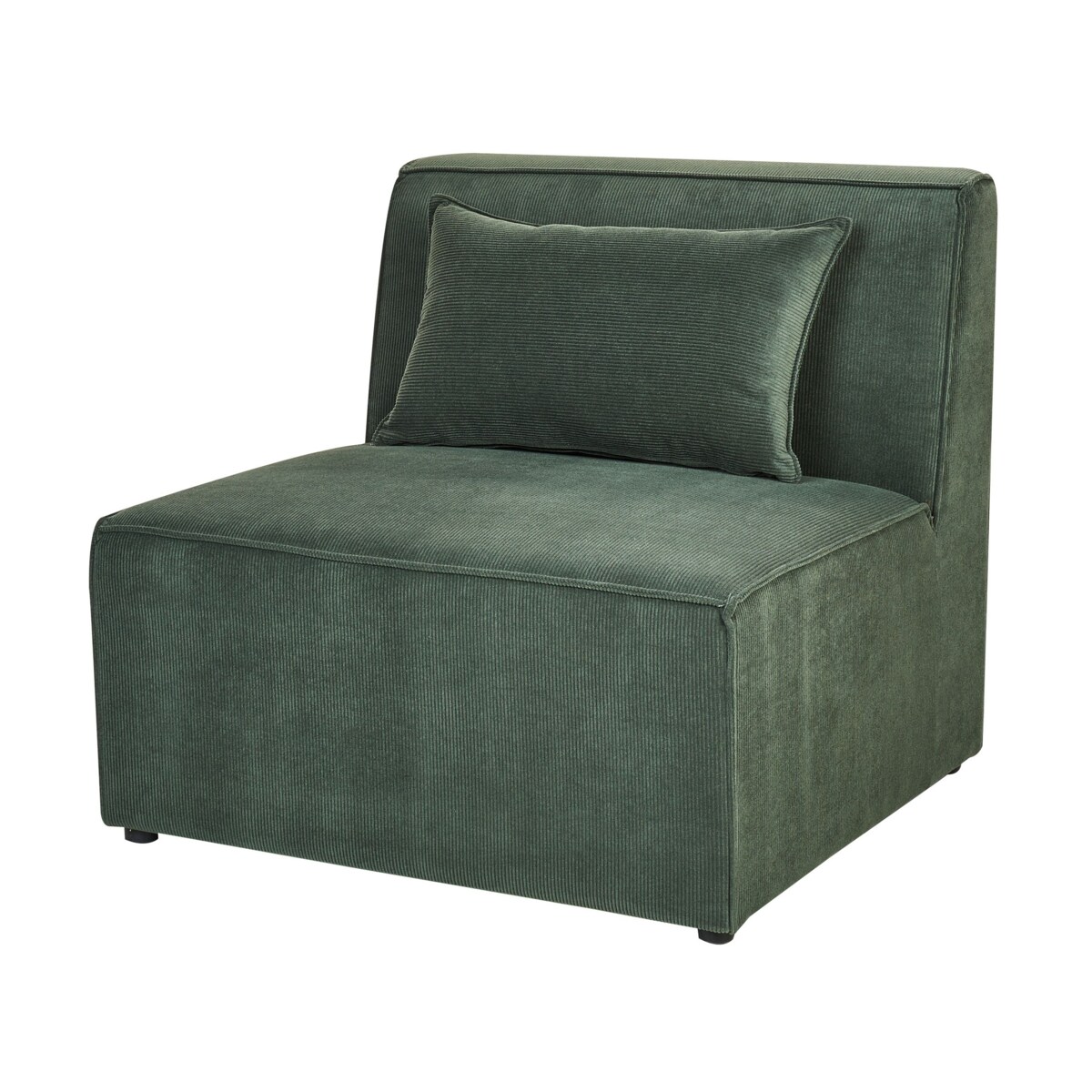 Szezlong LEMVIG Sztruks Ciemnozielony