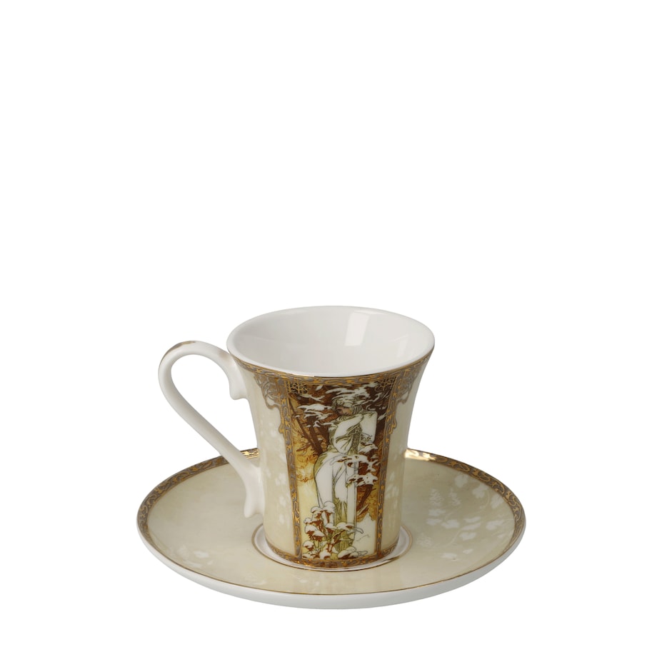 A. Mucha - Jesień / Zima - Filiżanka espresso - Goebel