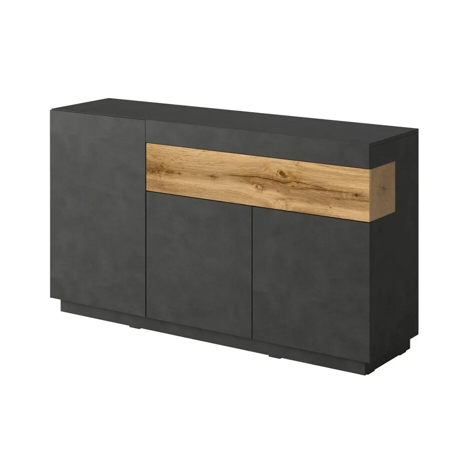 Komoda SILKE 3D1S 150cm matera/dąb wotan