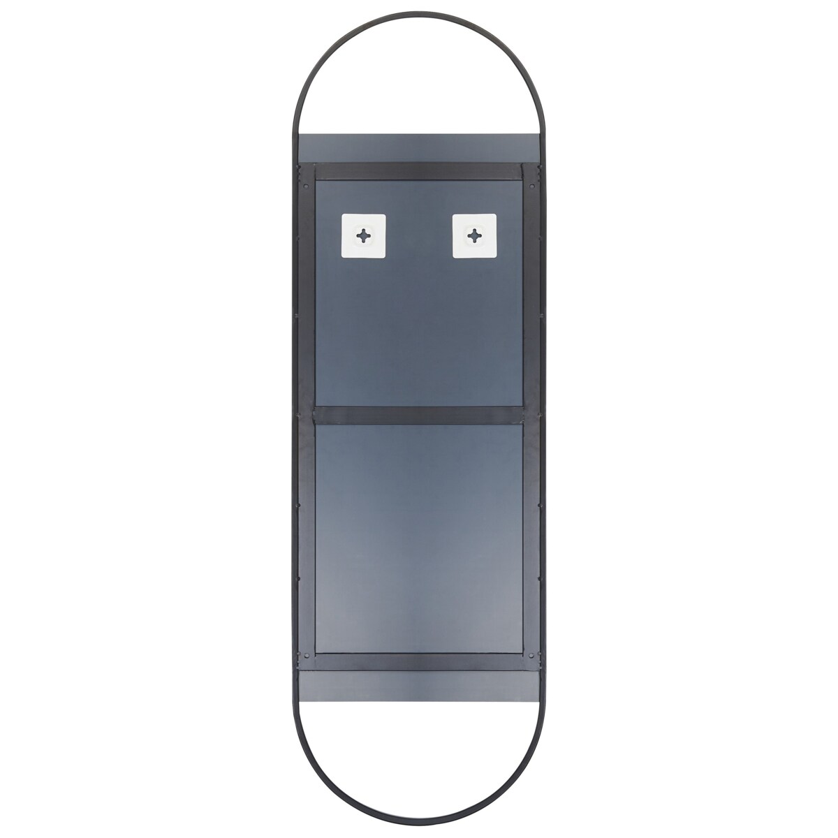 Metalowe lustro ścienne 40 x 120 cm czarne VALLERY