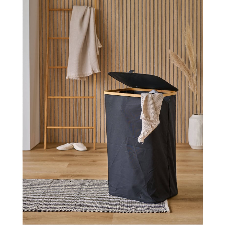 Kosz na pranie z torbą, 44 x 33 x 70 cm