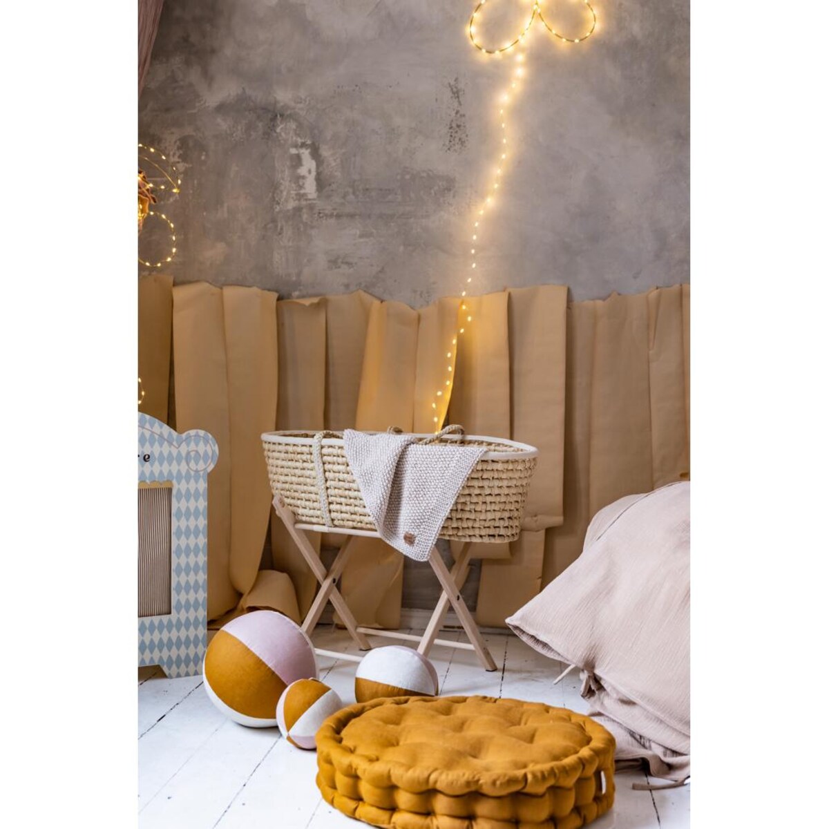 Kocyk Sensoryczny dla Noworodka- Beżowy - 70x50cm