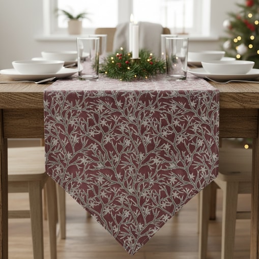 Świąteczny bieżnik na stół, renifery, 150 cm